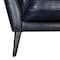 Armen Living Franz 87" Modern Blue Genuine Leather Sofa LCFR3MBLU - alternate 7